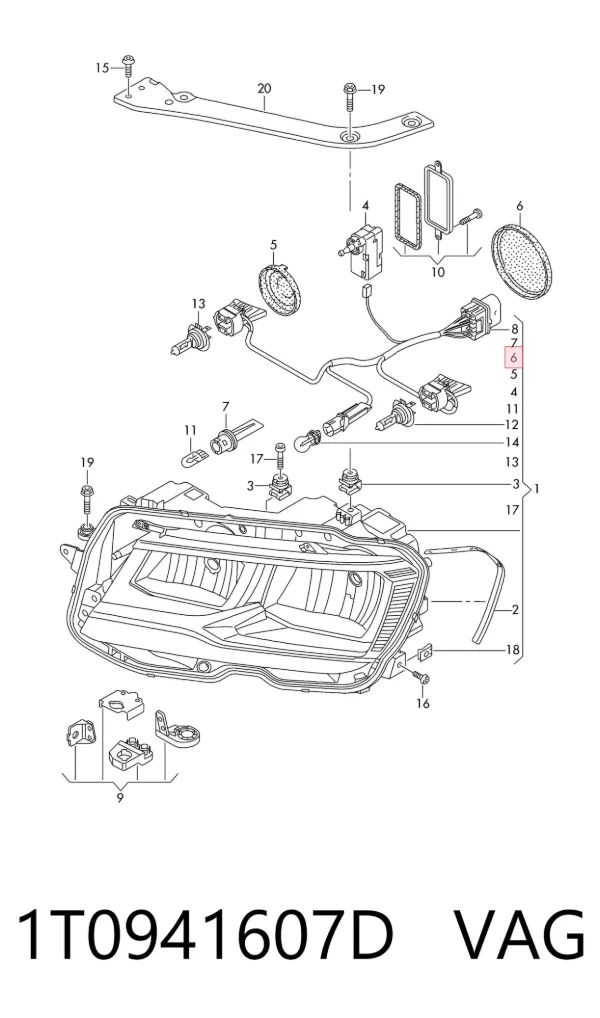  1T0941607D VAG