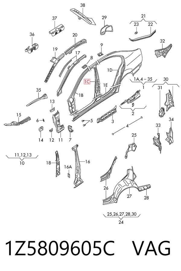  1Z5809605C VAG