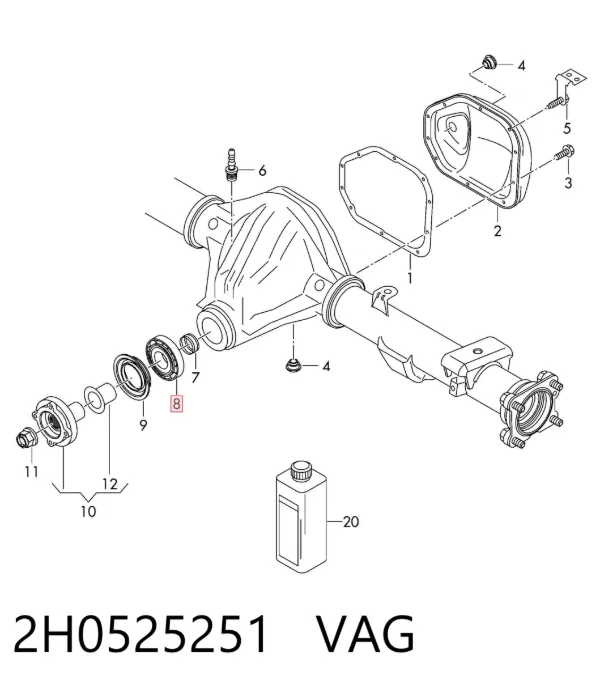  2H0525251 VAG