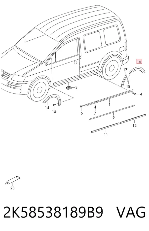  2K58538189B9 VAG