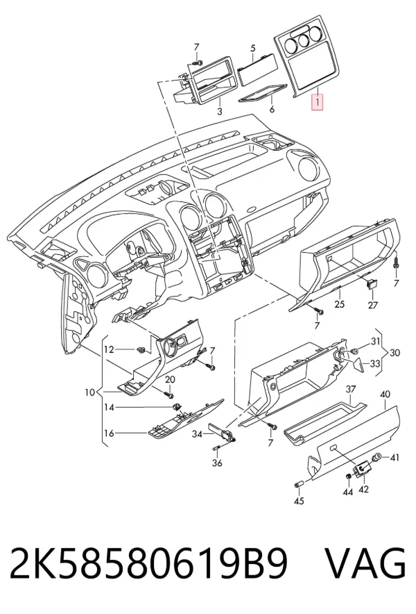  2K58580619B9 VAG