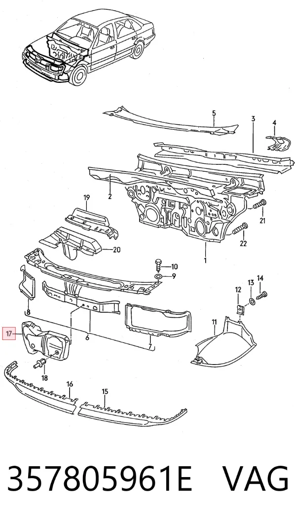  357805961E VAG