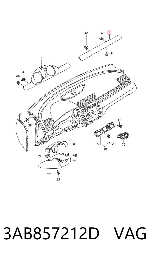  3AB857212D VAG