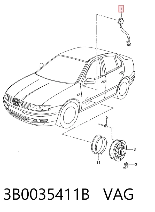  3B0035411B VAG