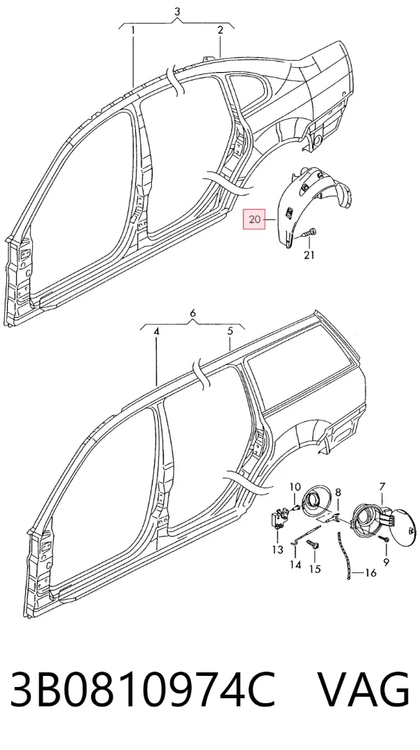  3B0810974C VAG