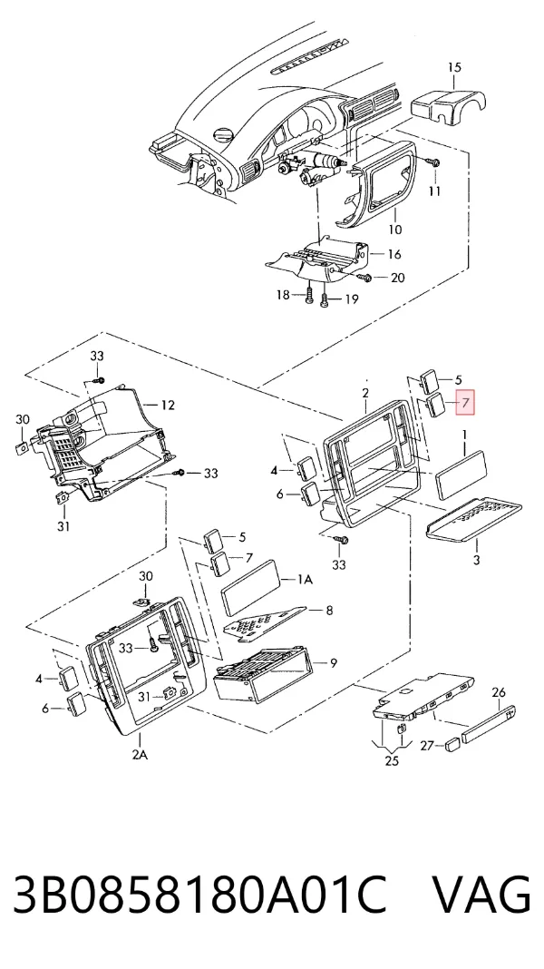  3B0858180A01C VAG