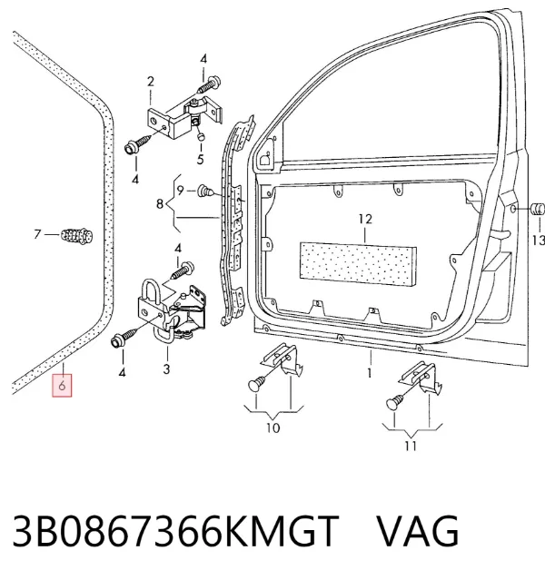  3B0867366KMGT VAG