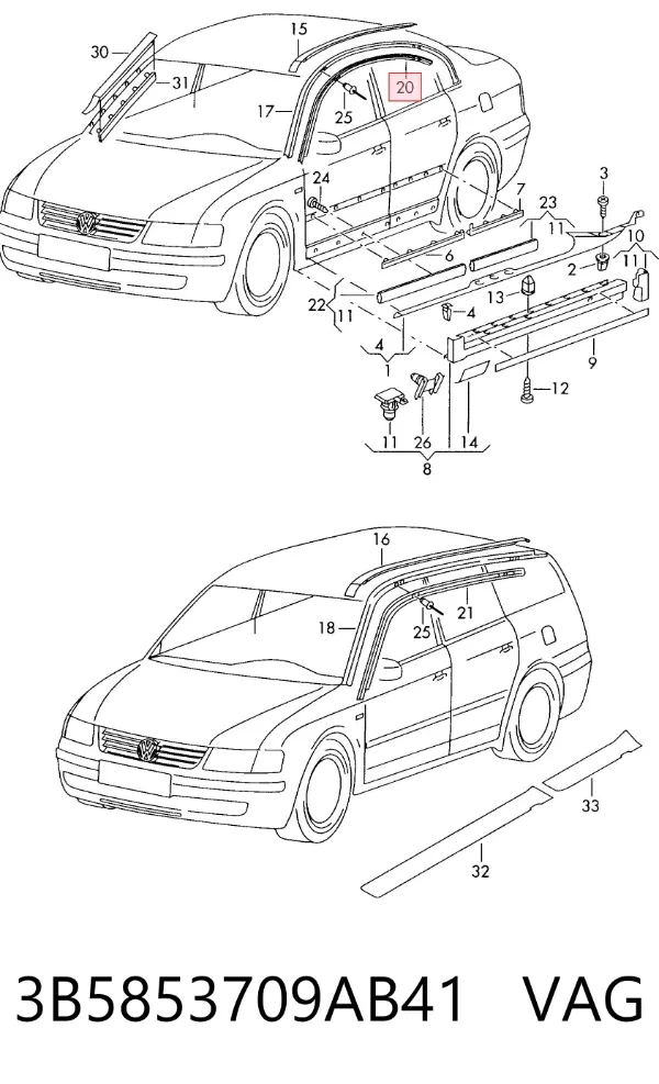  3B5853709AB41 VAG