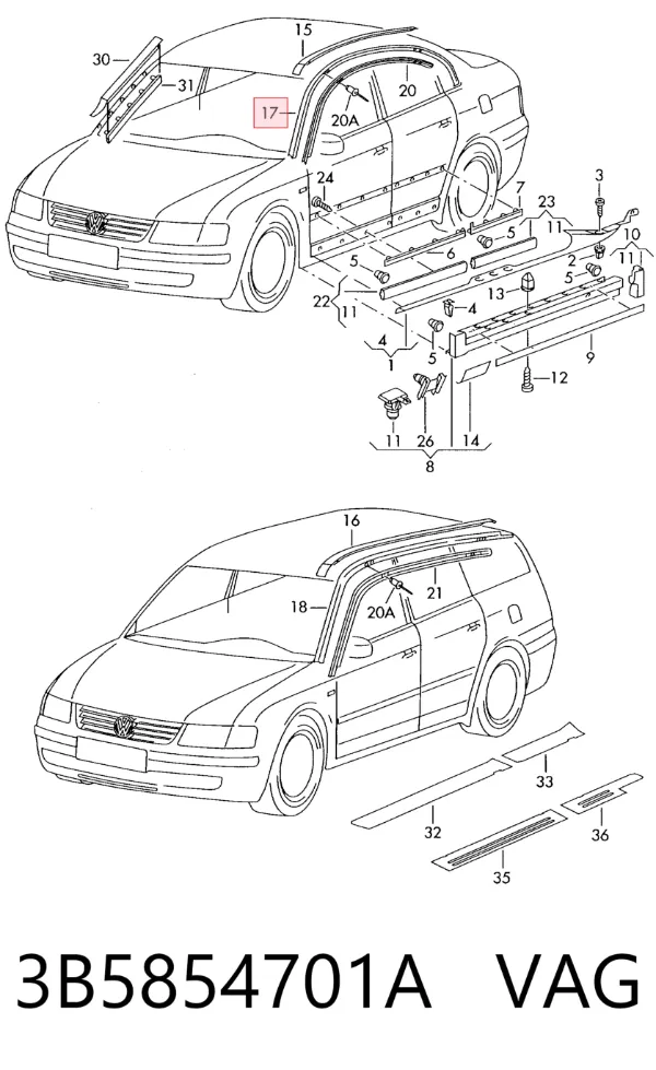  3B5854701A VAG