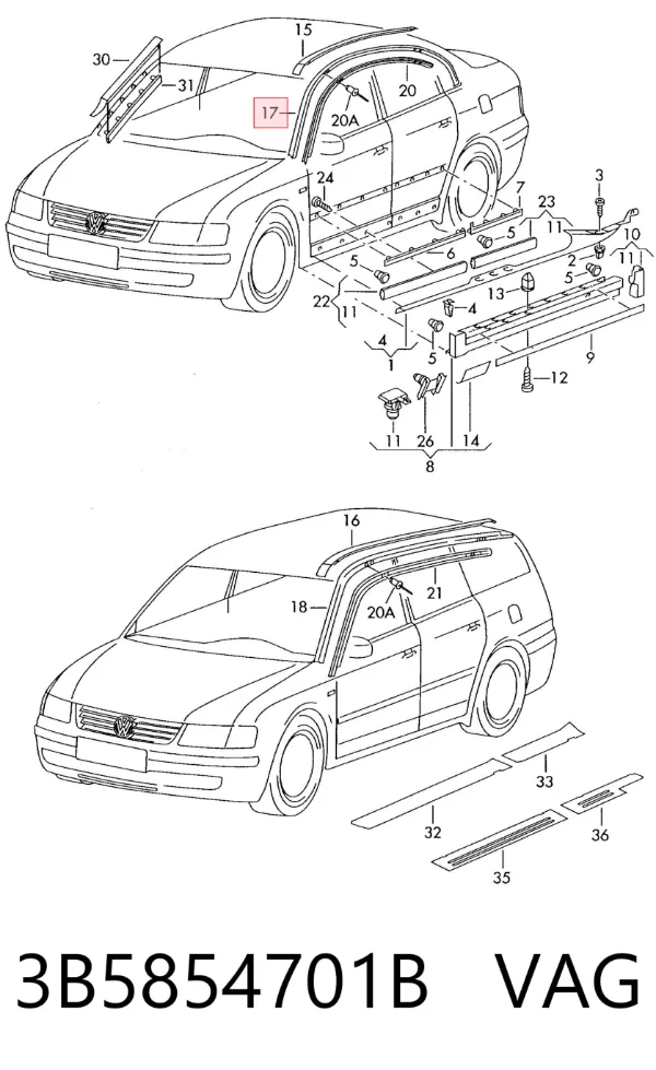  3B5854701B VAG