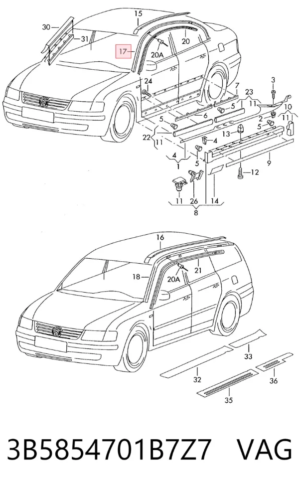  3B5854701B7Z7 VAG