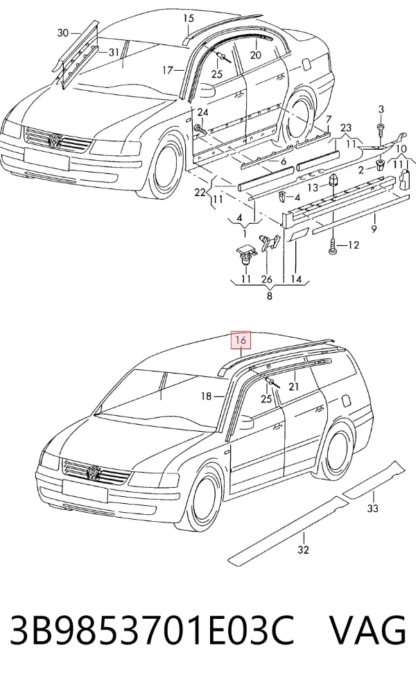  3B9853701E03C VAG