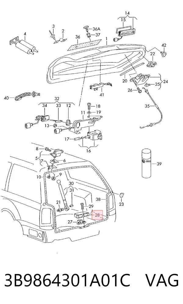  3B9864301A01C VAG
