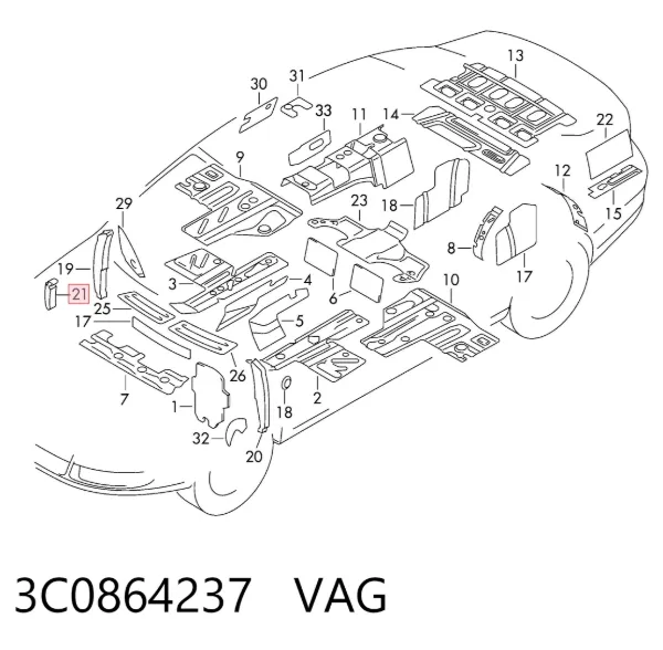  3C0864237 VAG