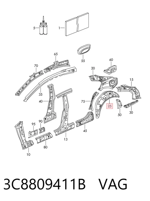  3C8809411B VAG