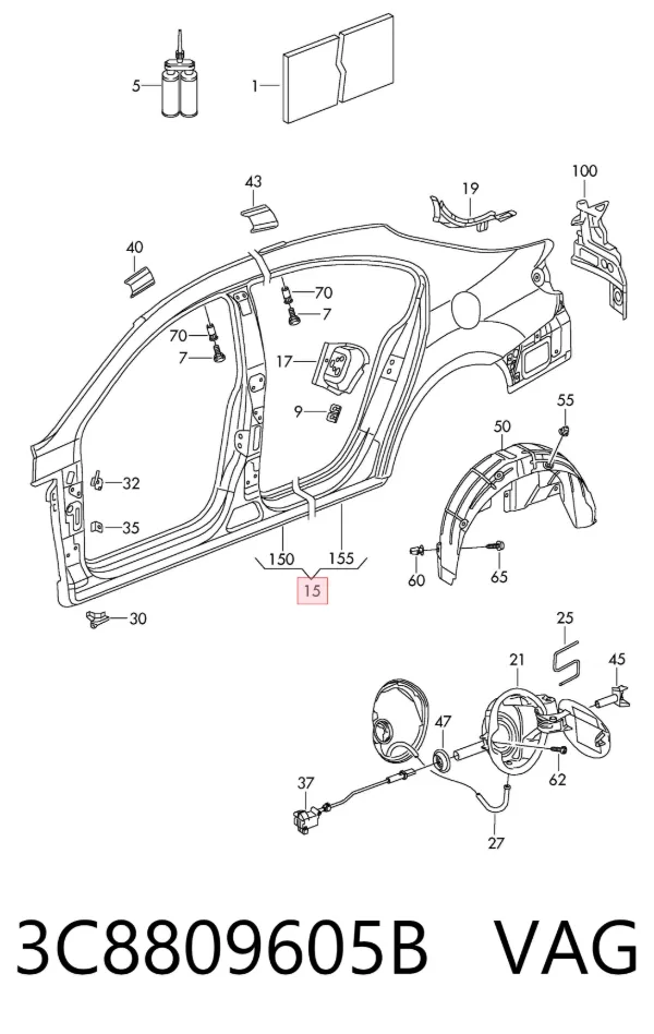  3C8809605B VAG
