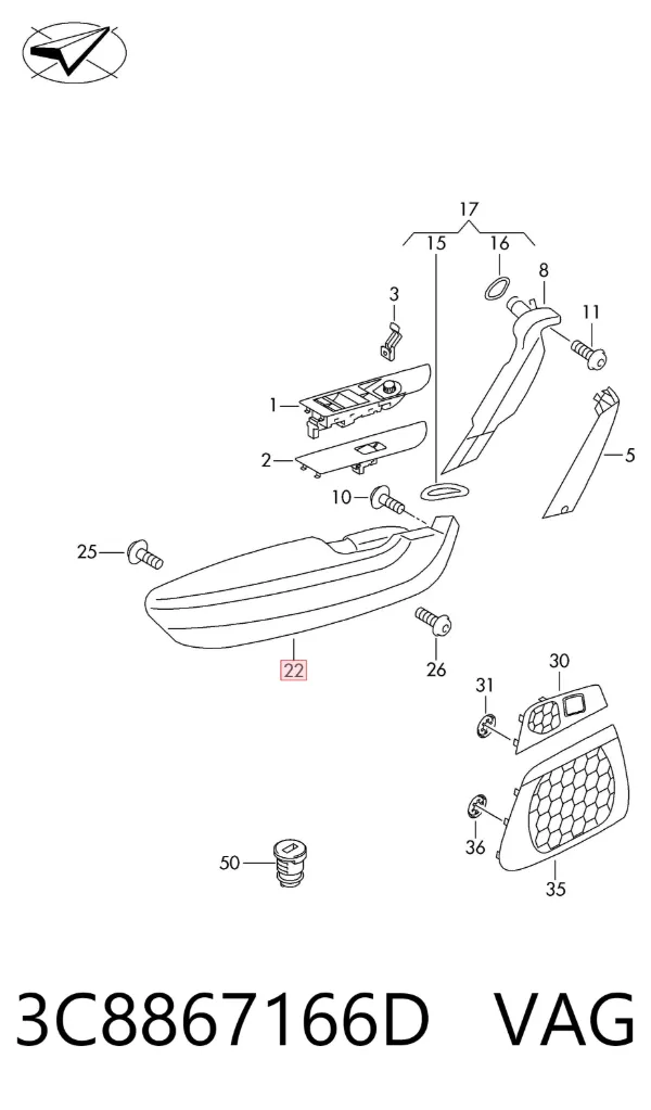  3C8867166D VAG