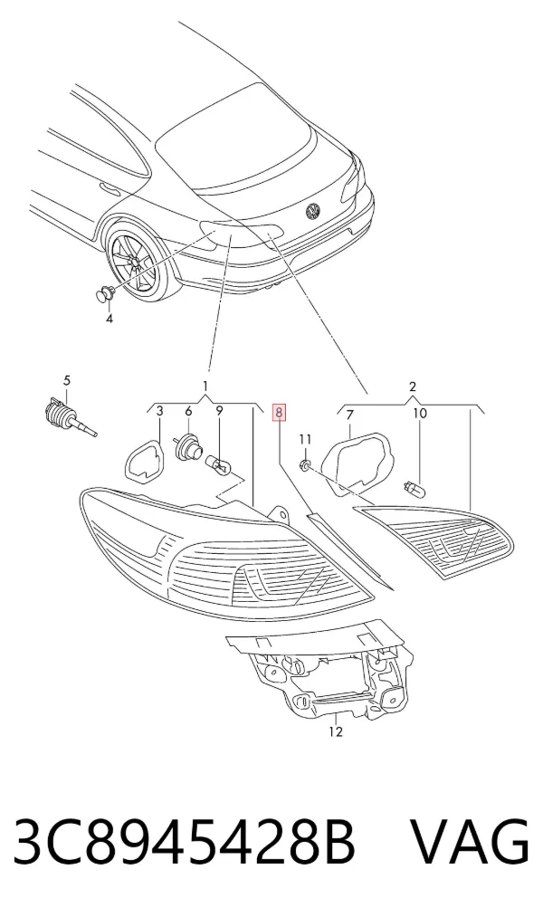  3C8945428B VAG