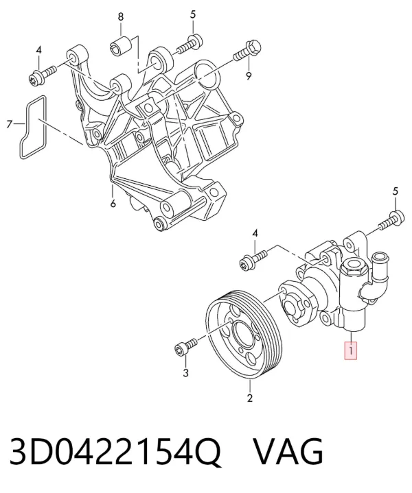 Насос ГУР 3D0422154Q VAG