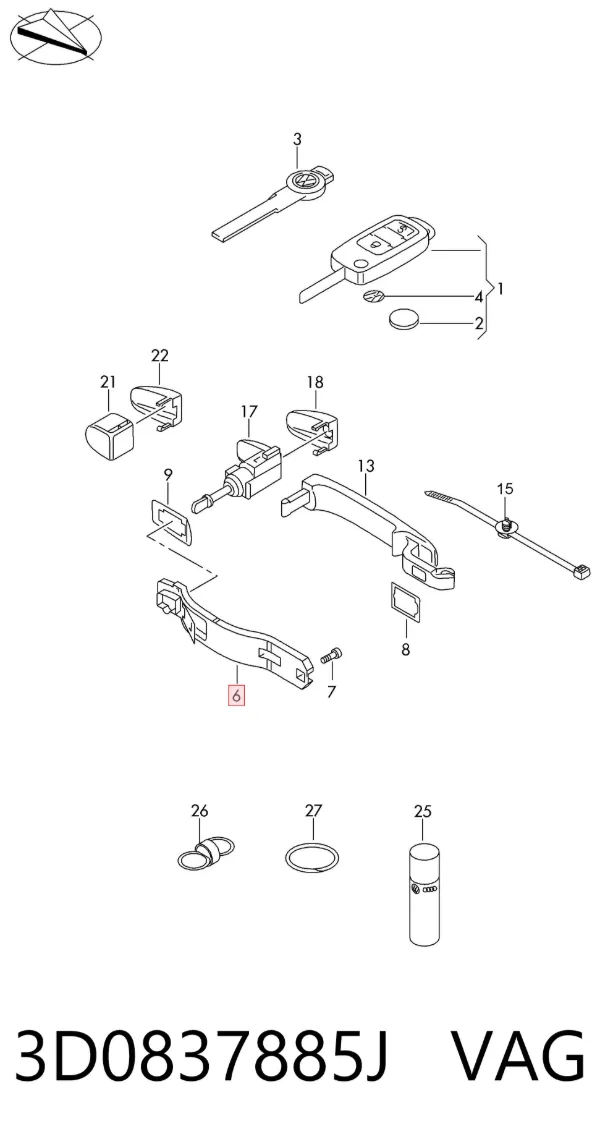  3D0837885J VAG