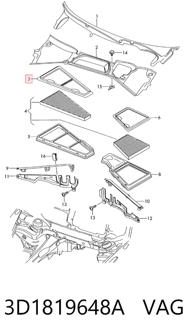  3D1819648A VAG