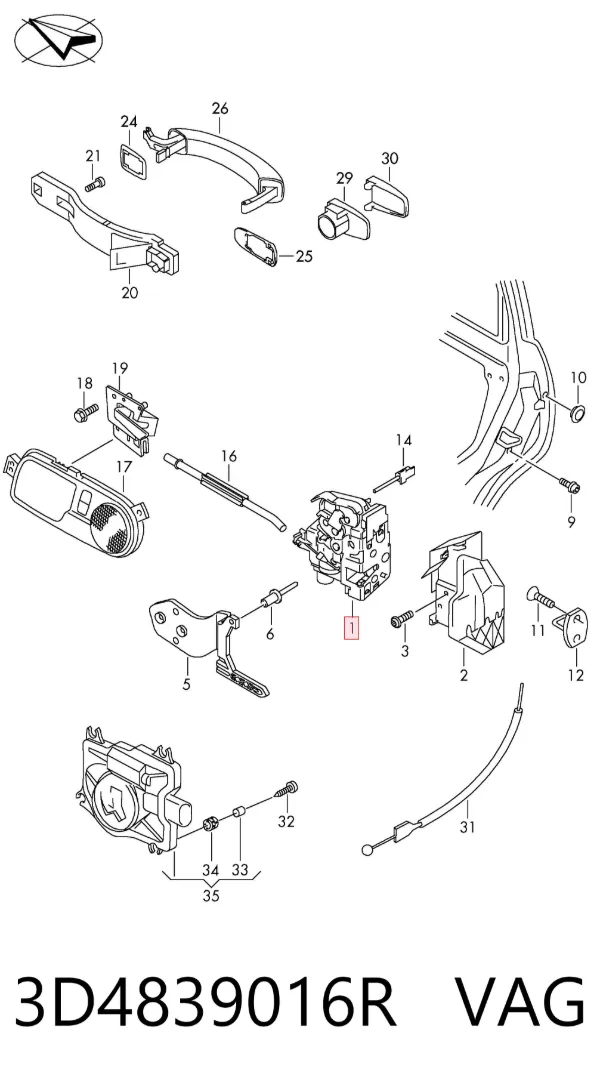  3D4839016R VAG