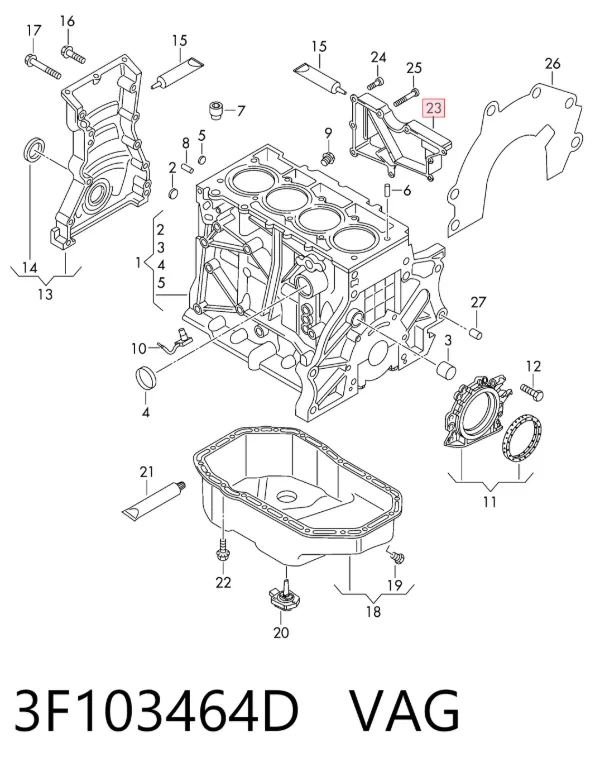 Масловіддільник 3F103464D VAG