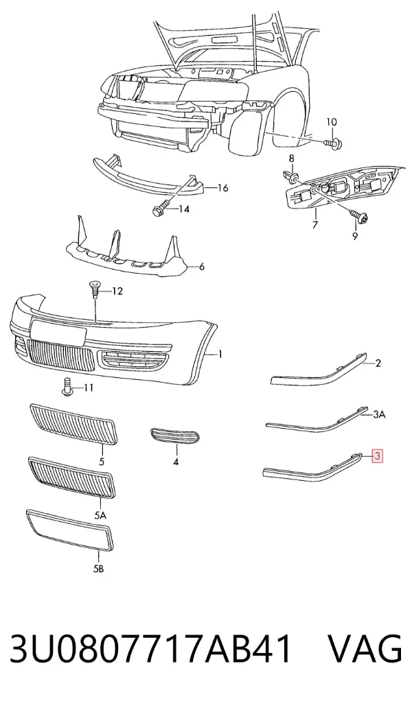  3U0807717AB41 VAG