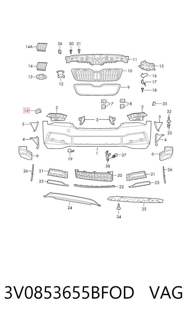  3V0853655BFOD VAG