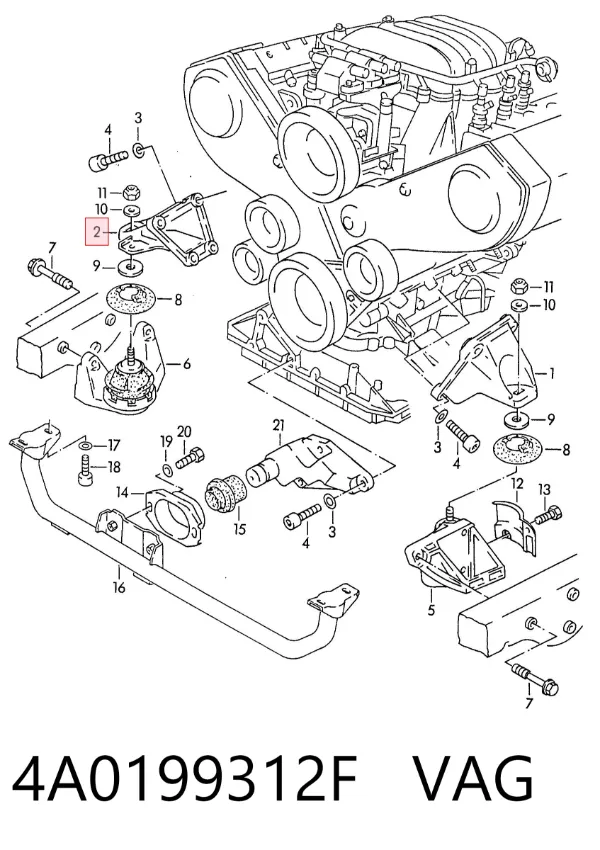  4A0199312F VAG