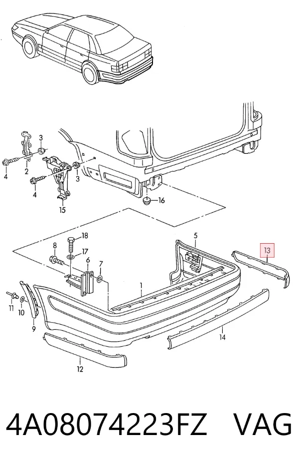  4A08074223FZ VAG