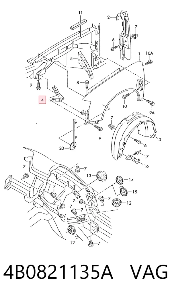  4B0821135A VAG