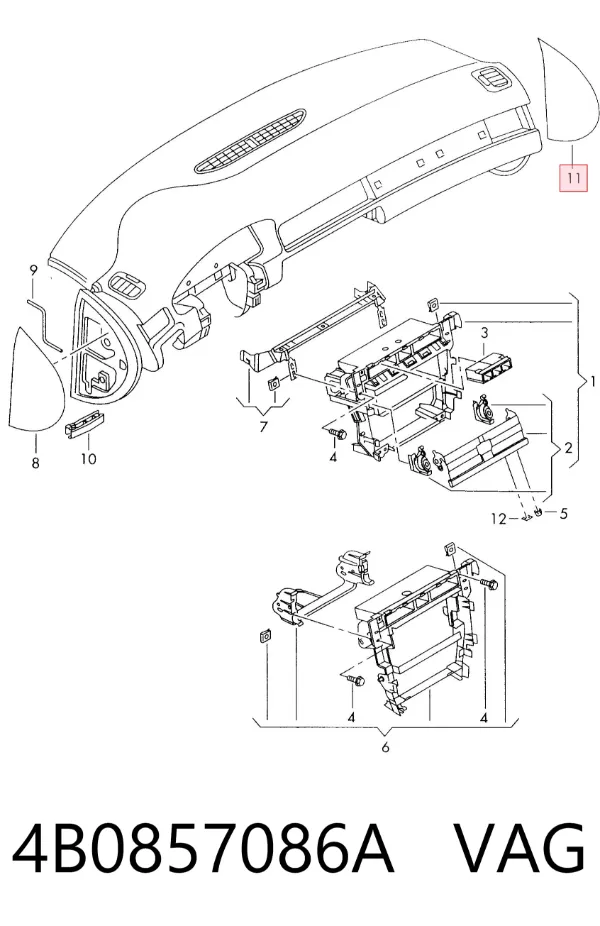  4B0857086A VAG