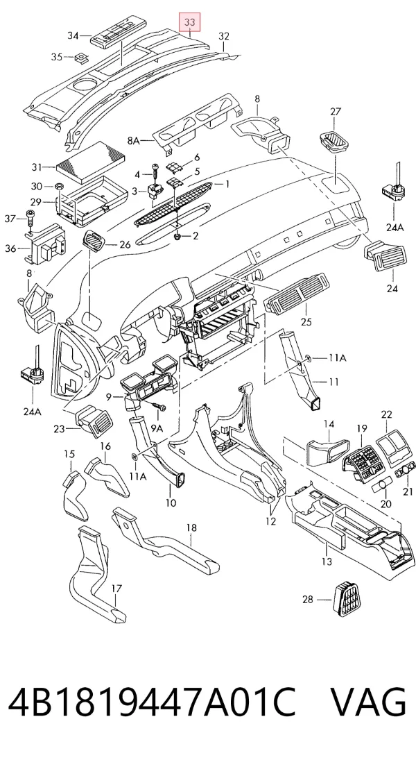  4B1819447A01C VAG