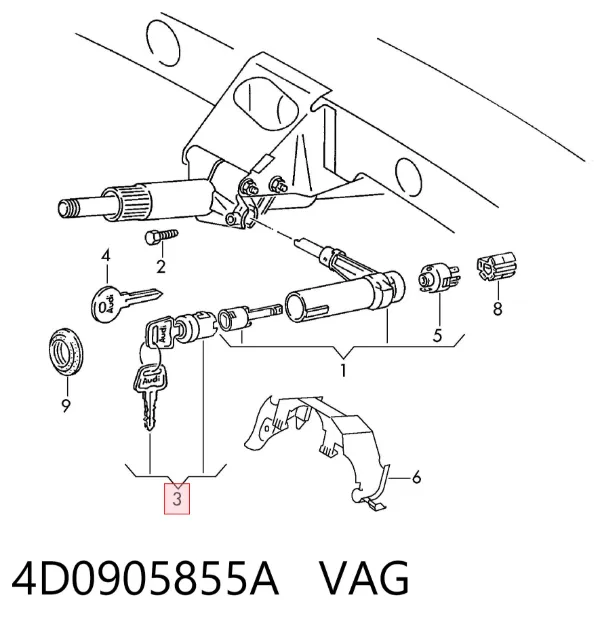  4D0905855A VAG