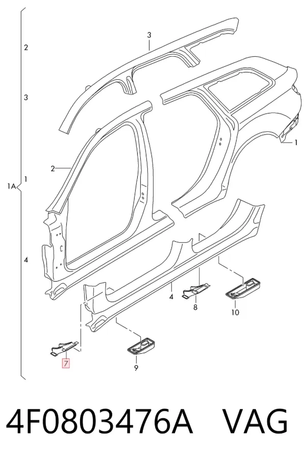  4F0803476A VAG