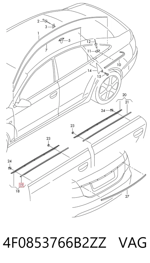  4F0853766B2ZZ VAG