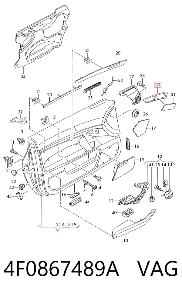  4F0867489A VAG