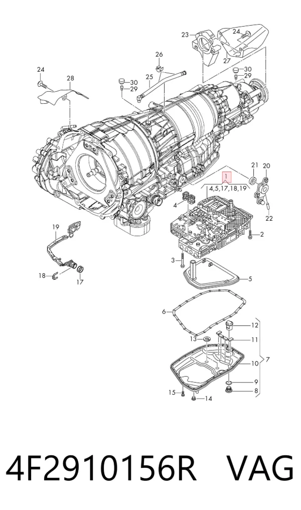 Модуль АКПП гідравлічний 4F2910156R VAG