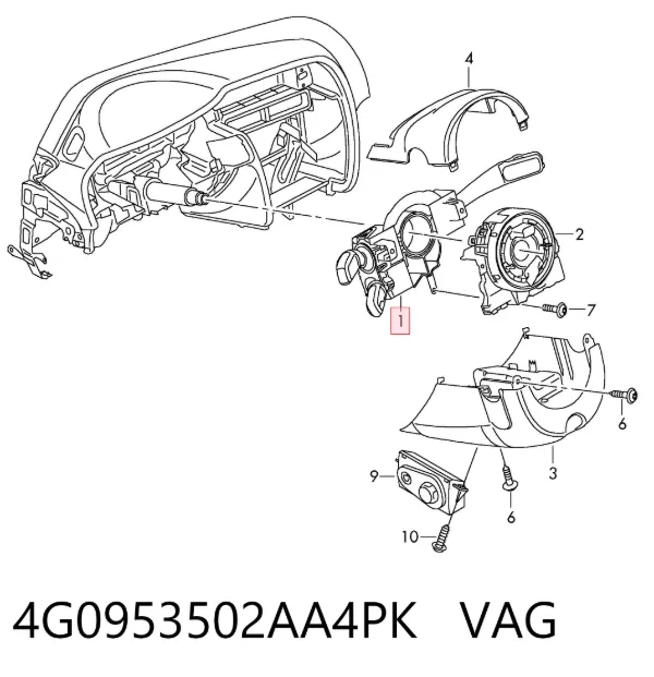 Підрульовий перемикач Audi A4 B8
