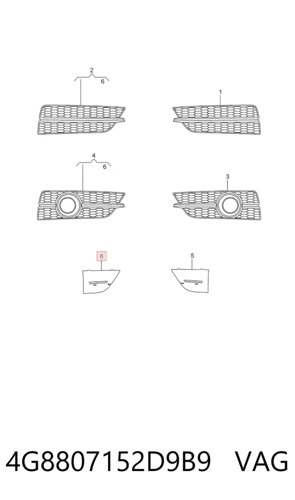  4G8807152D9B9 VAG