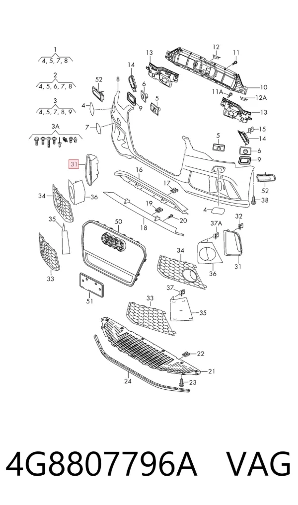  4G8807796A VAG