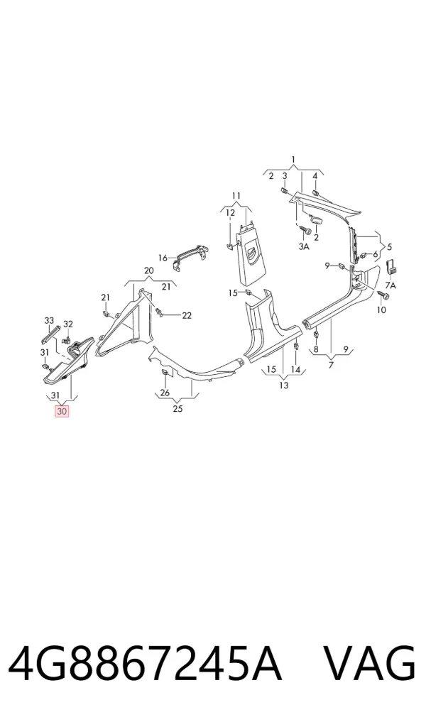  4G8867245A VAG