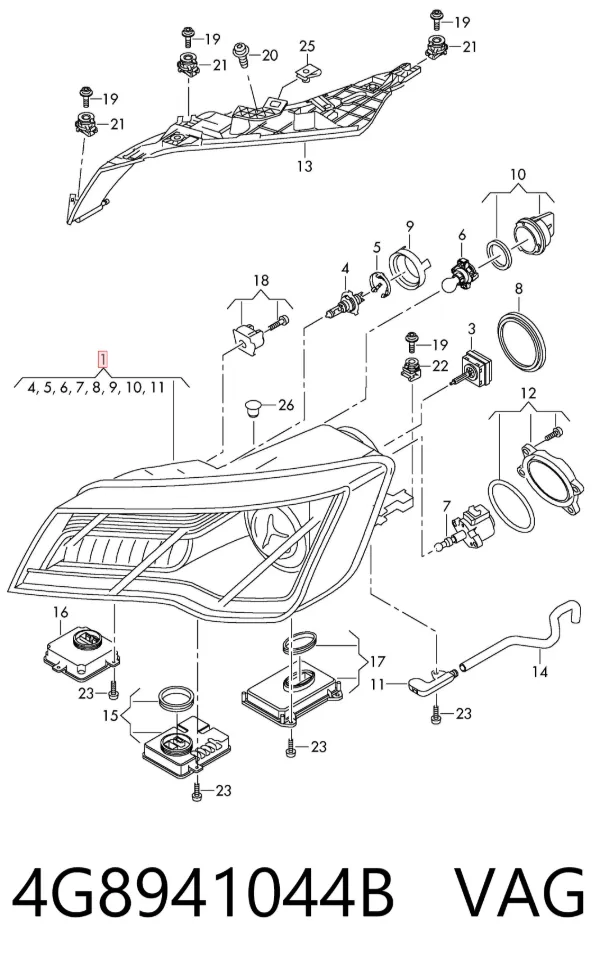  4G8941044B VAG