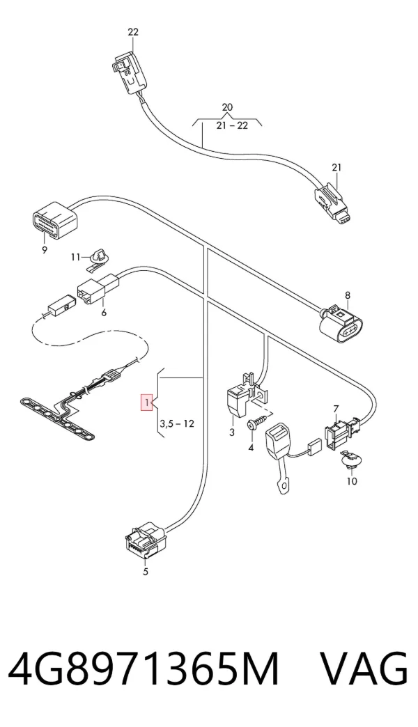 4G8971365M VAG