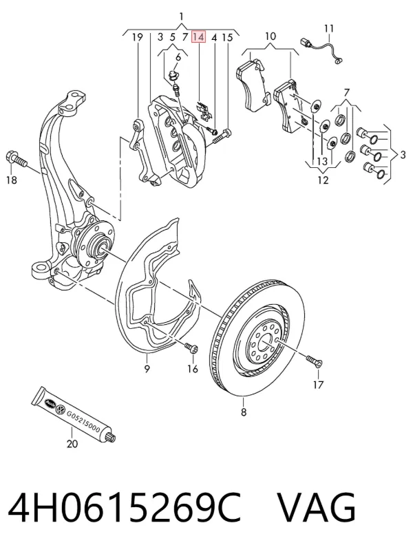 4H0615269C VAG