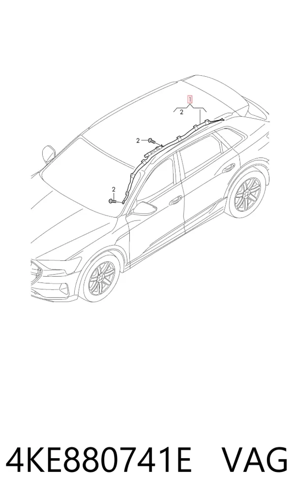 Подушка безпеки, збоку, ліва, AIRBAG 4KE880741E VAG