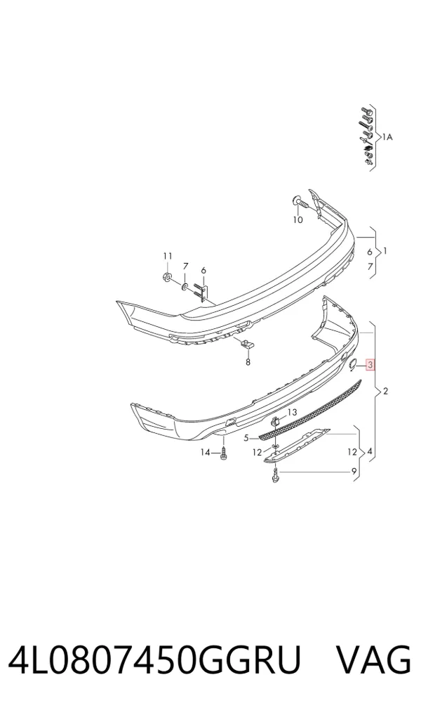  4L0807450GGRU VAG
