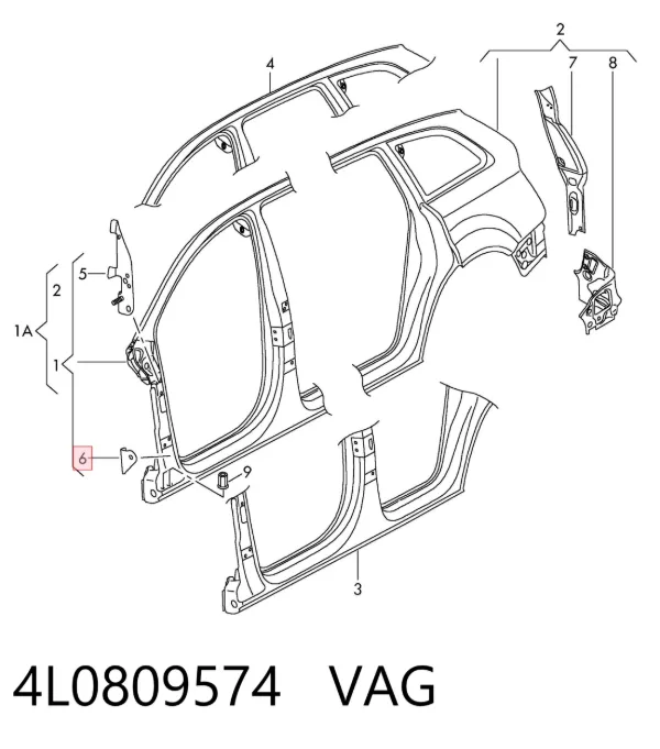  4L0809574 VAG