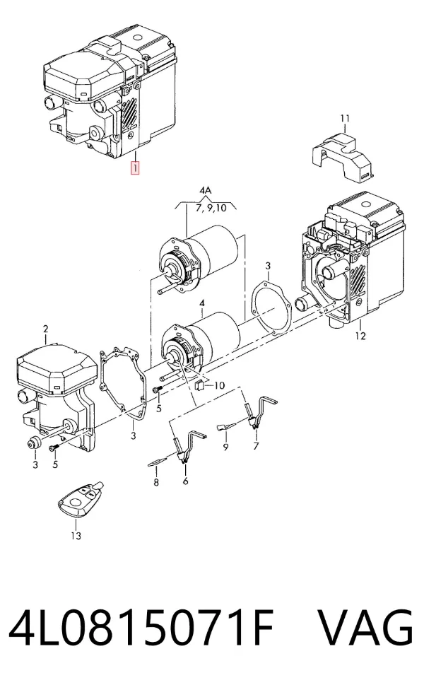 Обігрівач автономний 4L0815071F VAG